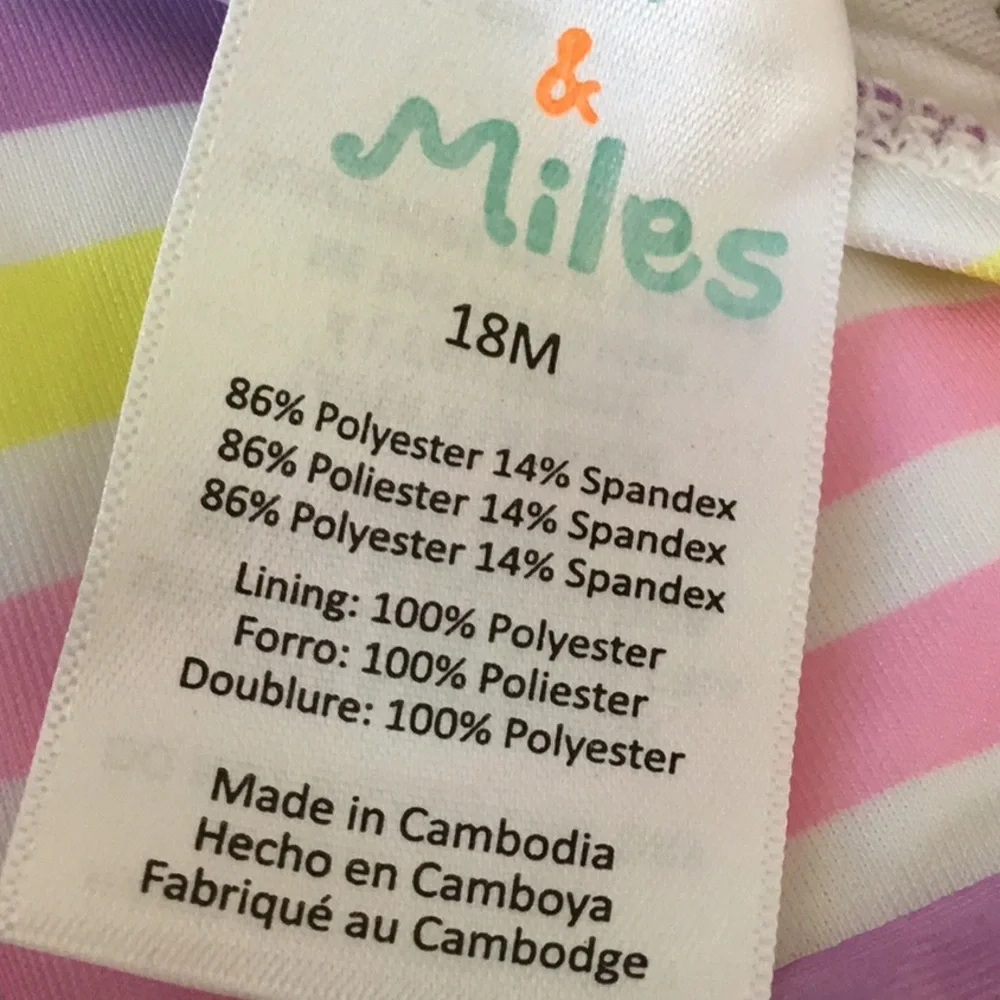 ⭐️Mia & Miles 18 M Bathing Suit⭐️